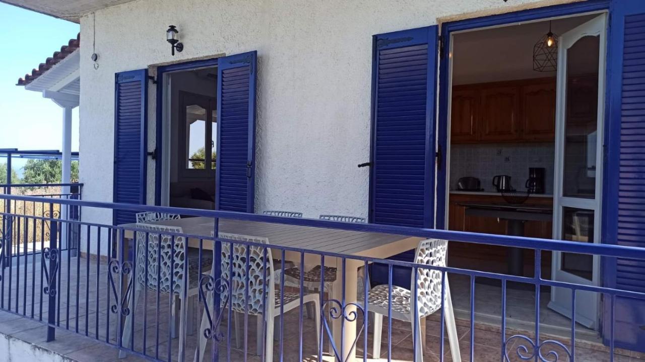 Villa Blue Cocoon - Chrani Messinia Peloponnese- Sea View 800 M From Beach Kültér fotó