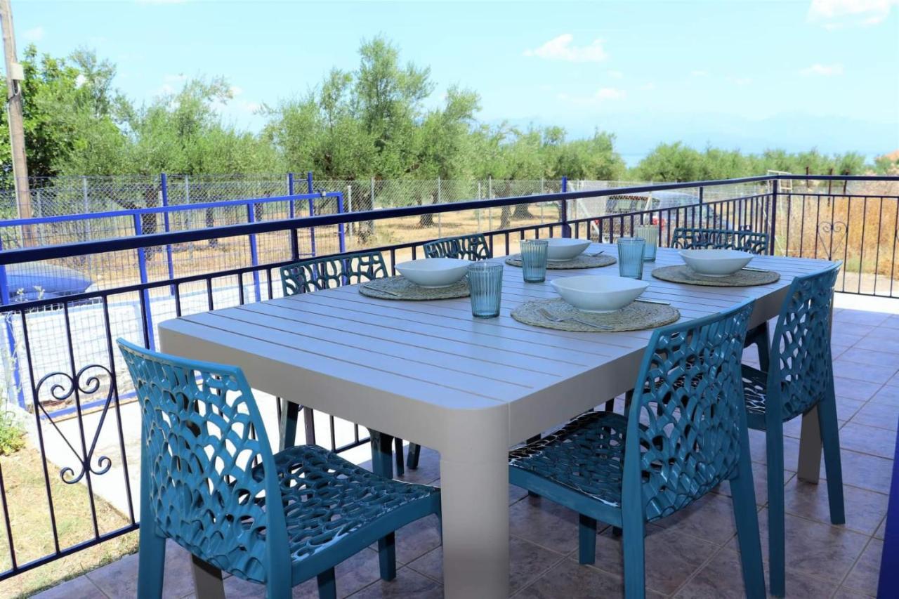 Villa Blue Cocoon - Chrani Messinia Peloponnese- Sea View 800 M From Beach Kültér fotó