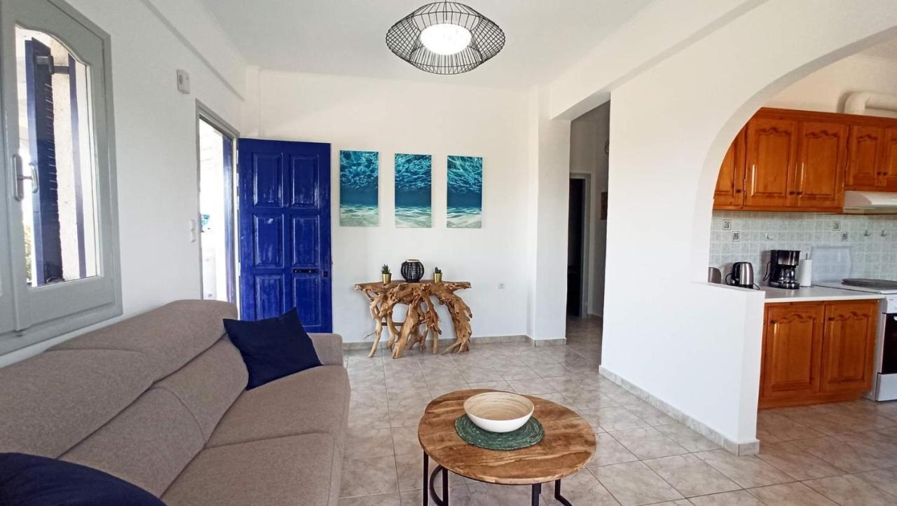 Villa Blue Cocoon - Chrani Messinia Peloponnese- Sea View 800 M From Beach Kültér fotó