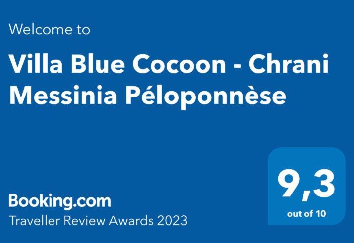 Villa Blue Cocoon - Chrani Messinia Peloponnese- Sea View 800 M From Beach Kültér fotó