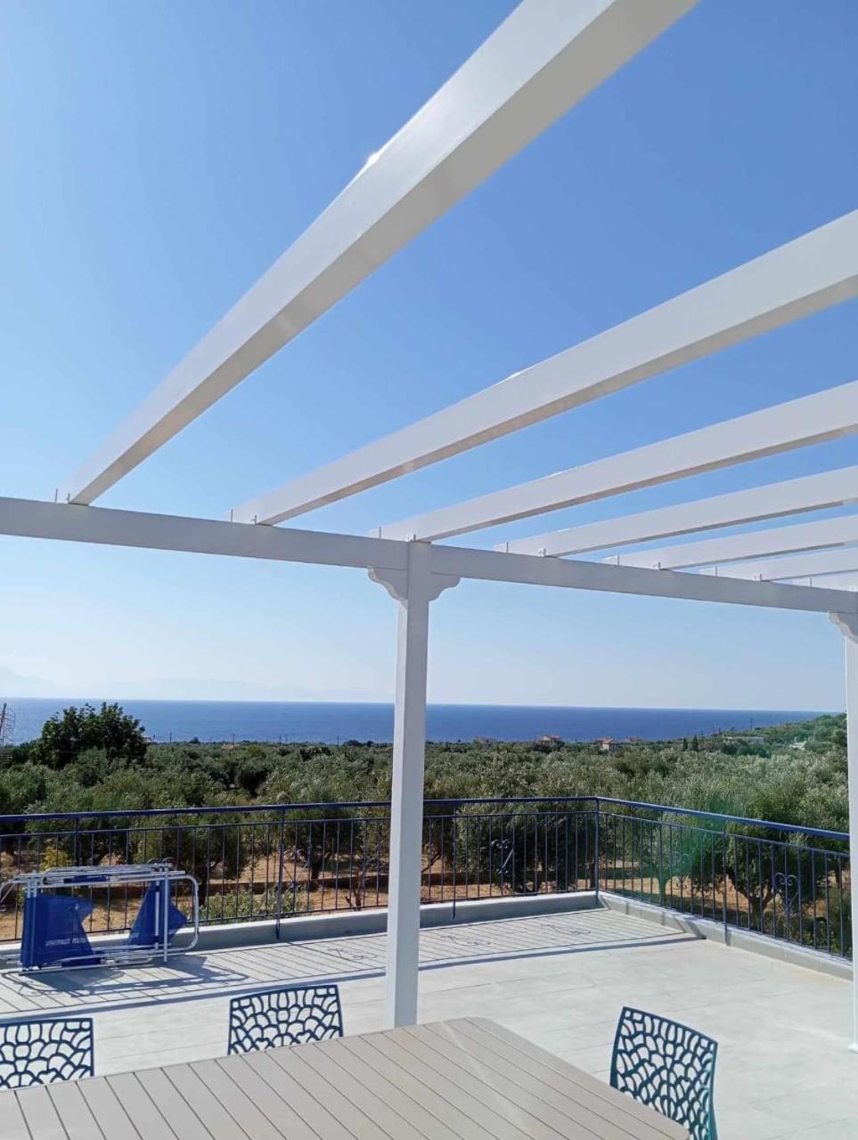 Villa Blue Cocoon - Chrani Messinia Peloponnese- Sea View 800 M From Beach Kültér fotó