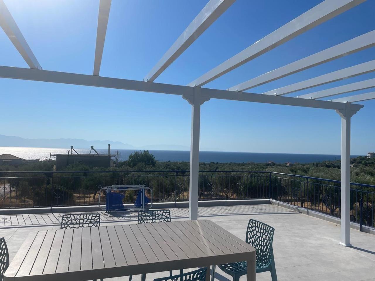 Villa Blue Cocoon - Chrani Messinia Peloponnese- Sea View 800 M From Beach Kültér fotó