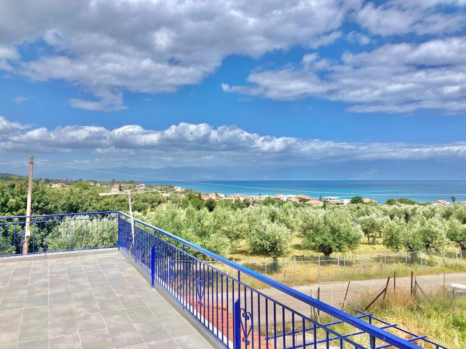 Villa Blue Cocoon - Chrani Messinia Peloponnese- Sea View 800 M From Beach Kültér fotó